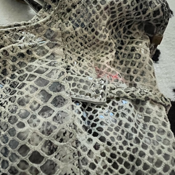 Elliott Lucca | Leather Snakeskin Tote Bag - Picture 8 of 15